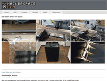 Tablet Screenshot of hackerspace-ffm.de